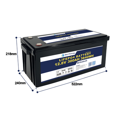 खरीदें ब्लूटूथ के साथ Rv बेली रिचार्जेबल 12V LiFePo4 बैटरी 300AH सिस्टम सोलर online manufacture