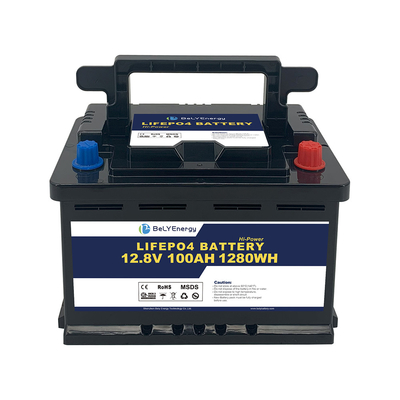 खरीदें RV गोल्फ कार्ट के लिए ब्लूटूथ बेली डीप साइकिल रिचार्जेबल 12V 100AH ​​बैटरी online manufacture