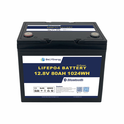 खरीदें ऊर्जा LiFePO4 लिथियम बैटरी 12V80Ah ओवर वोल्टेज सुरक्षा 14.6V online manufacture