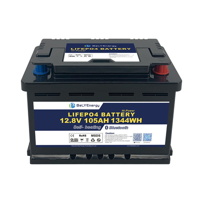 खरीदें आरवी लाइफपीओ4 ऊर्जा भंडारण के लिए बैटरी 12V 105AH BT और आत्म ताप के साथ online manufacture