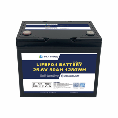 खरीदें 24V 50AH LiFePO4 समुद्री नाव लिथियम बैटरी बीटी और हीटिंग के साथ online manufacture