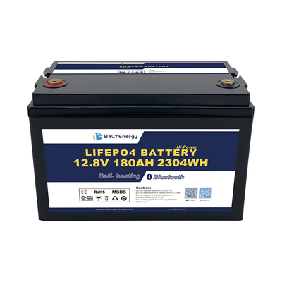 खरीदें ऊर्जा भंडारण के लिए बीटी और सेल्फ-हीटिंग LiFePO4 लिथियम बैटरी 12V 180AH के साथ RV बैटरी online manufacture