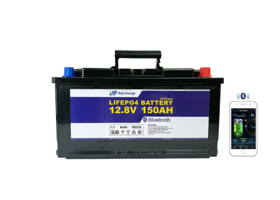 खरीदें ब्लूटूथ रिचार्जेबल LiFePo4 12v 150ah गोल्फ कार्ट बैटरी online manufacture