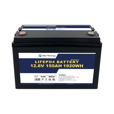 सौर ऊर्जा प्रणाली के लिए पूर्ण क्षमता 150ah 12v Lifepo4 बैटरी