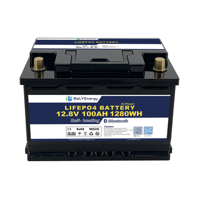 इलेक्ट्रिक गोल्फ कार्ट Lithtech Lifepo4 लिथियम बैटरी 12 वोल्ट 100ah रिचार्जेबल