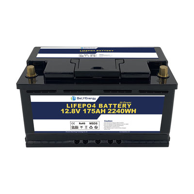 रिचार्जेबल Lifepo4 12v 175ah बैटरी गहरी चक्र के लिए गोल्फ कार्ट शरण नाव स्कूटर