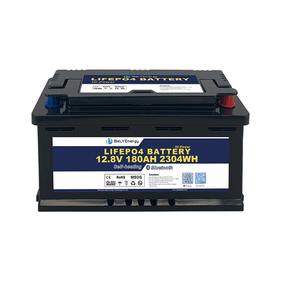 एबीएस केस 180Ah आरवी लिथियम बैटरी IP65 कैबिनेट संरक्षण 10V वोल्टेज संरक्षण के तहत