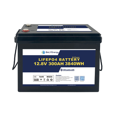 कॉम्पैक्ट डिजाइन व्यापक ऑपरेटिंग तापमान रेंज सौर लिथियम बैटरी 12V 300Ah