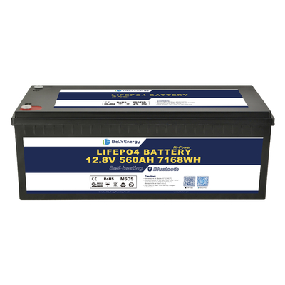 LiFePO4 बैटरी 12V 560Ah रिचार्जेबल आर्थिक 5000 चक्र 12v Lifepo4 बैटरी पैक