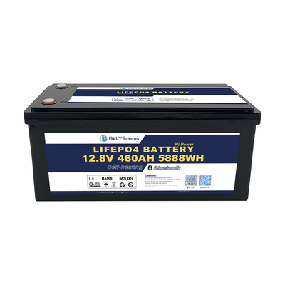 LiFePO4 लिथियम बैटरी 12V 460AH के साथ 200A वर्तमान बीएमएस के साथ बीटी और आत्म ताप के साथ