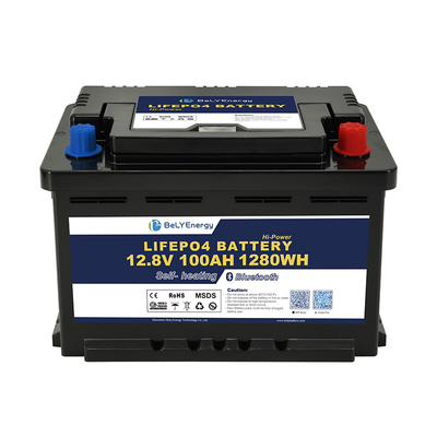 पोर्टेबल उच्च गुणवत्ता अनुकूलन 3000 चक्र LiFePO4 बैटरी 12V100Ah नाव के लिए