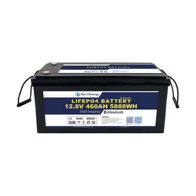 हाई कैपेसिटी 12V 460AH LiFePO4 लिथियम बैटरी 200A वर्तमान बीएमएस के साथ बीटी और आत्म ताप के साथ