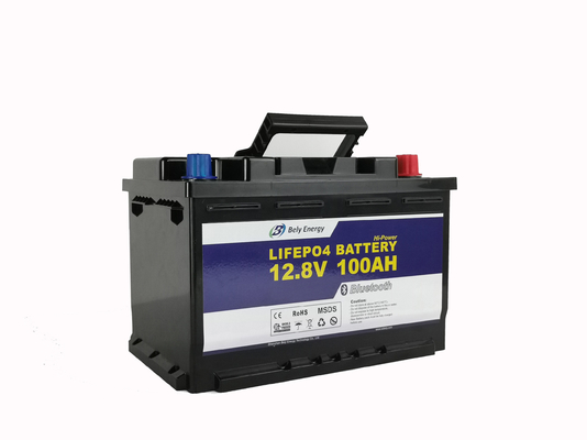 हीटिंग तत्वों ब्लूटूथ कम तापमान लिथियम बैटरी 12V 100AH ​​रिचार्जेबल