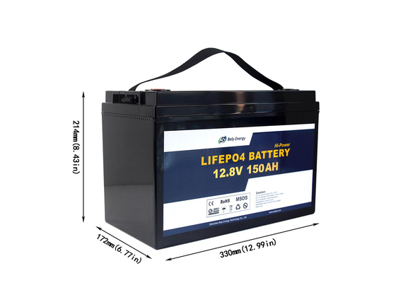 गोल्फ कार्ट के लिए CE MSDS 12V 150AH रिचार्जेबल LiFePO4 बैटरी