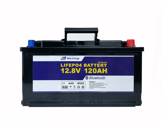 12V 120Ah Li आयरन फास्फेट बैटरी ब्लूटूथ शरण नाव ईवी लिथियम बैटरी