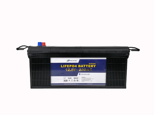रिचार्जेबल 2560Wh 12v 200ah लिथियम आयरन लीफापो 4 डीप साइकिल बैटरी