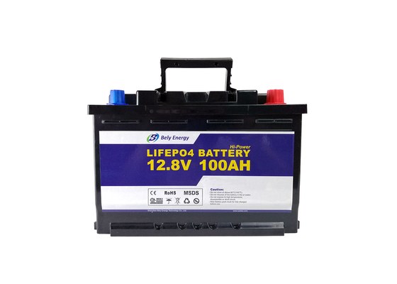 100% डीओडी ऊर्जा भंडारण लिथियम बैटरी 1280Wh 12V 100Ah LiFePO4 बैटरी