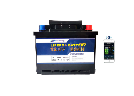 इलेक्ट्रिक स्कूटर के लिए 80Ah लिथियम आयरन फॉस्फेट बैटरी 12V ब्लुटूथ सेल्फ हीटिंग