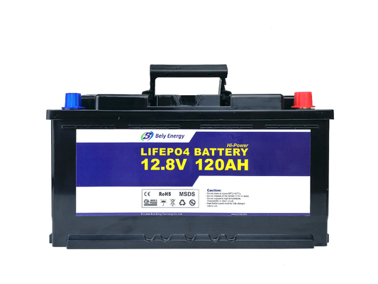 अवकाश 12v 120Ah लिथियम आयरन फॉस्फेट डीप साइकिल बैटरी