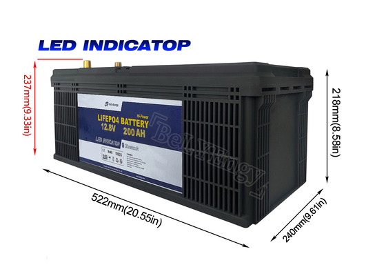 12V 200Ah गोल्फ कार्ट लिथियम बैटरी एलईडी इलेक्ट्रिक गोल्फ ट्रॉली लिथियम बैटरी